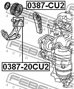 фото №6, Ролик натягувач ремінь febest do honda cr-v iii 2.0