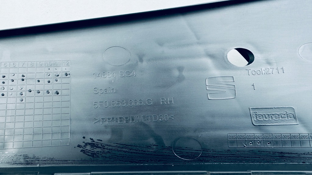 фото №7, Решітка бампера права seat leon 3 iii 5f0853666g