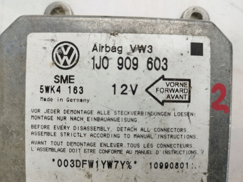 фото №7, Seat ibiza модуль блок управления подушка безопасности 1j0909603