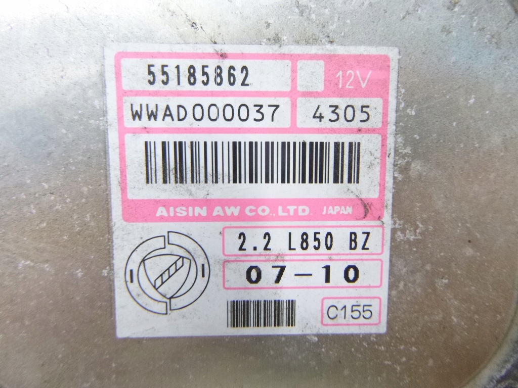 фото №6, Бортовий комп'ютер блок керування коробки fiat croma 2.2 2006r 55185862