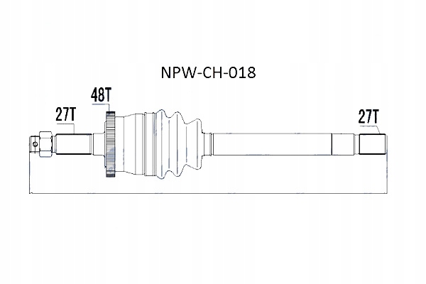 Привідний вал привідна jeep grand cherokee 99-04 with vari-lock ліва nty Доставка