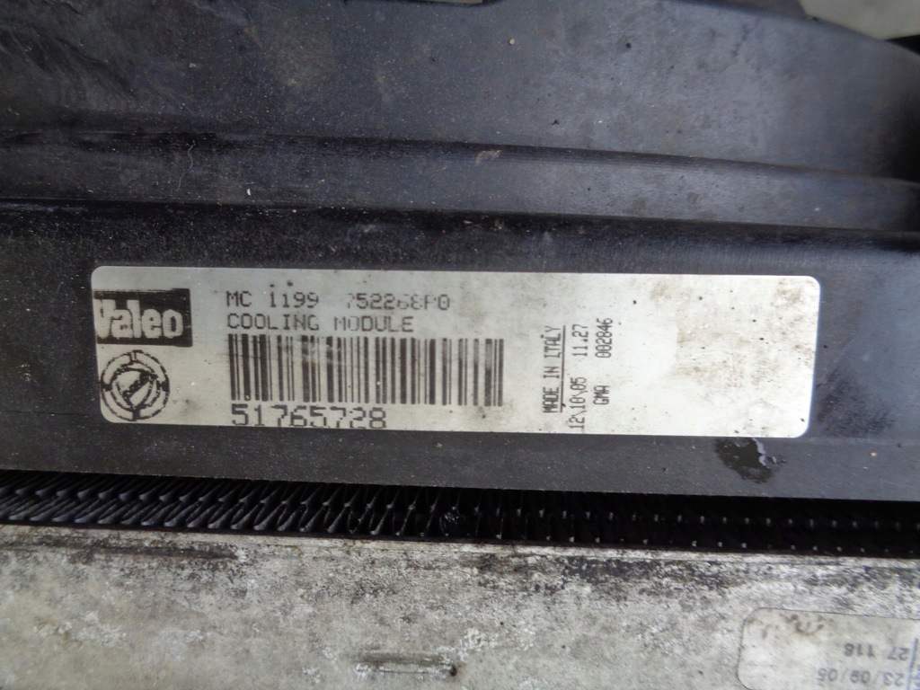 фото №14, Радіатор вентилятори fiat croma 1.9 m-jet автоматична коробка передач