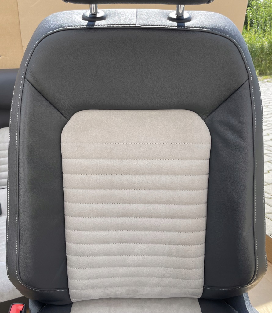фото №10, Сидіння заднє сидіння passat b8 kombi jak nowe ergo комфорт jak nowe шкіра alcantar