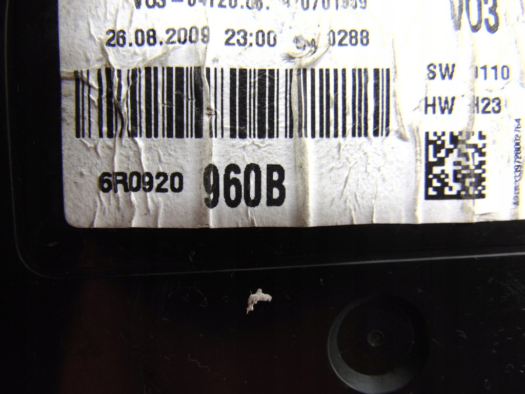 фото №6, Счетчик приборная панель vw polo v 5 6r 6c 1.2 6r0920960b uk