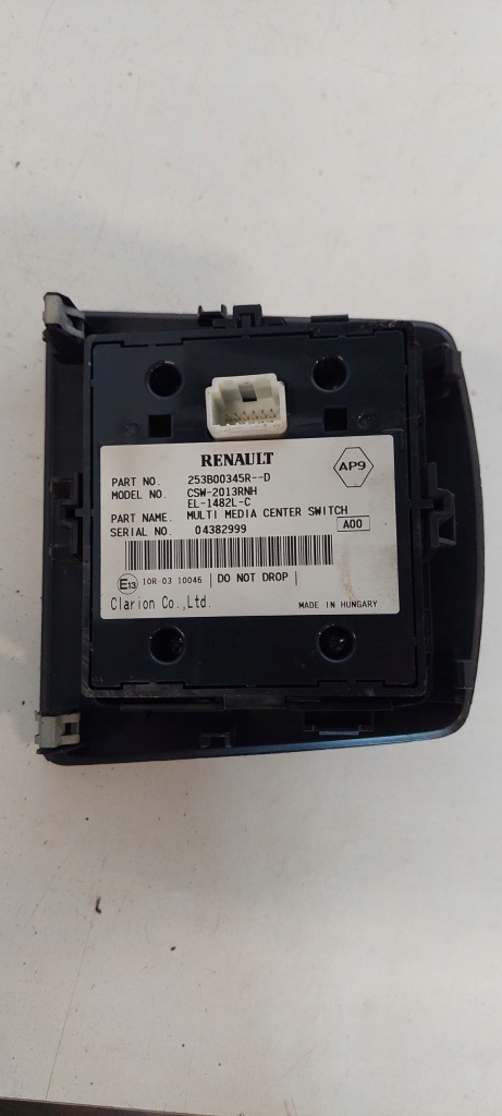 фото №2, Панель управление pilot 253b00345r renault laguna iii lift 09-15