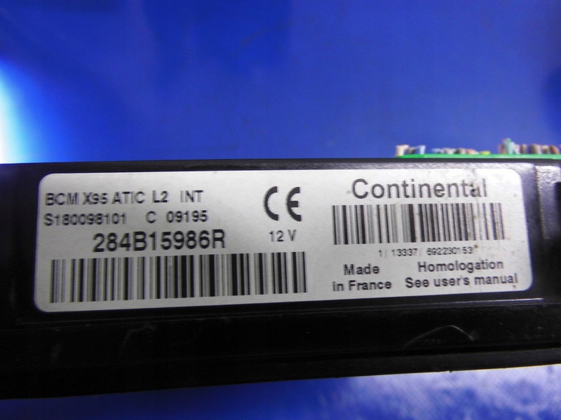фото №3, Модуль bcm 284b15986r renault megane iii coupe 08-15r