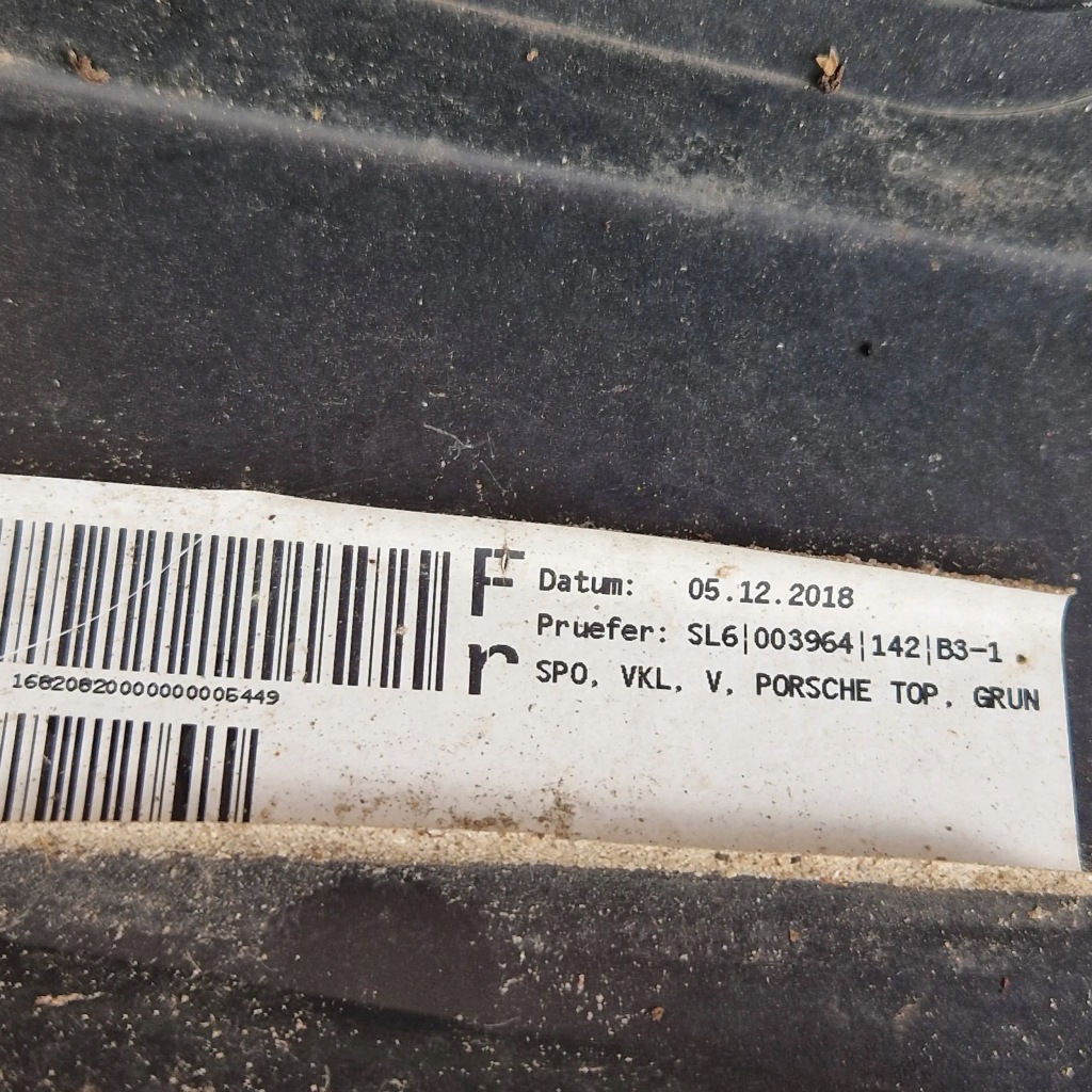 Спойлер накладка бампера передний porshe 911 991 turbo lift с Разборки