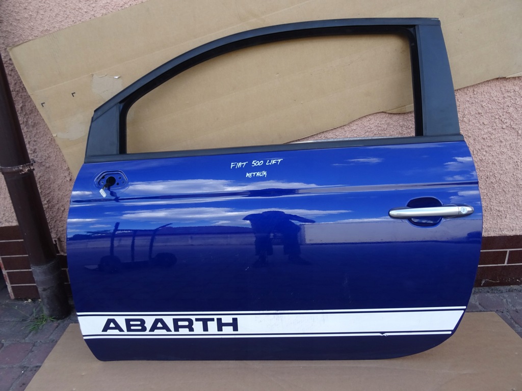 фото №1, Fiat 500 lift дверь левая левый перед 369/a blu