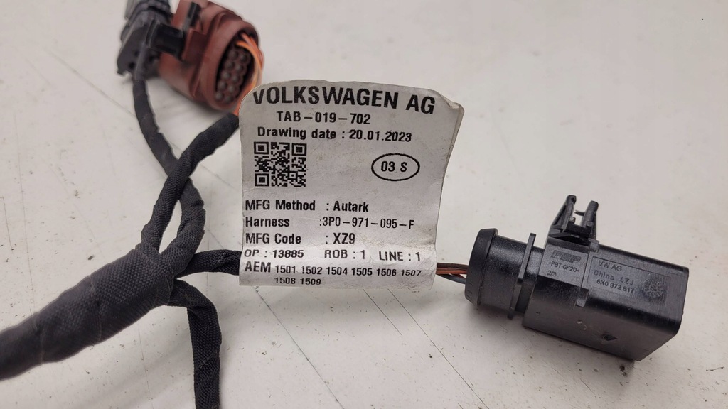 фото №6, Superb b9 iv электропроводка жгут трубопровод датчика парковки pdc 3p0971095f