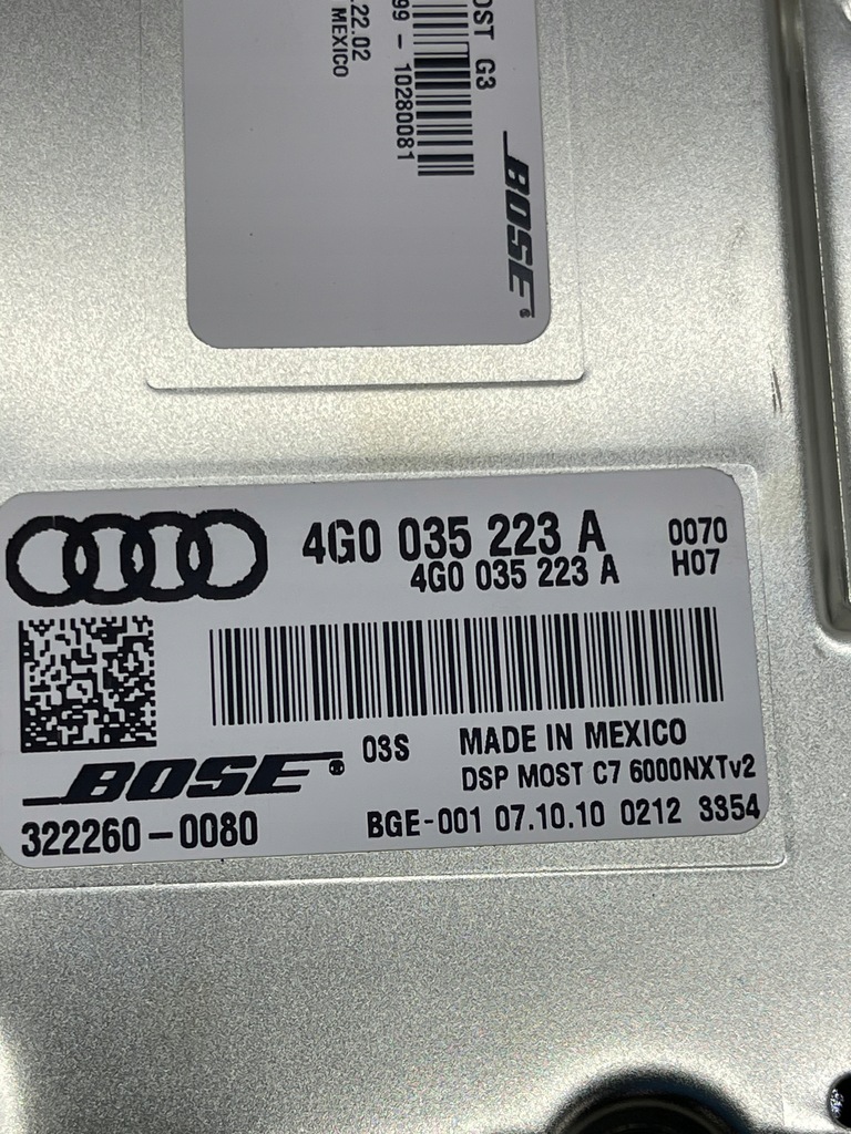 фото №10, Audi a7 s6 a6 c7 модуль підсилювач динаміків радіо bose справний!