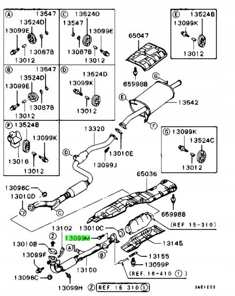 фото №11, Болт вихлоп mitsubishi carisma m811942