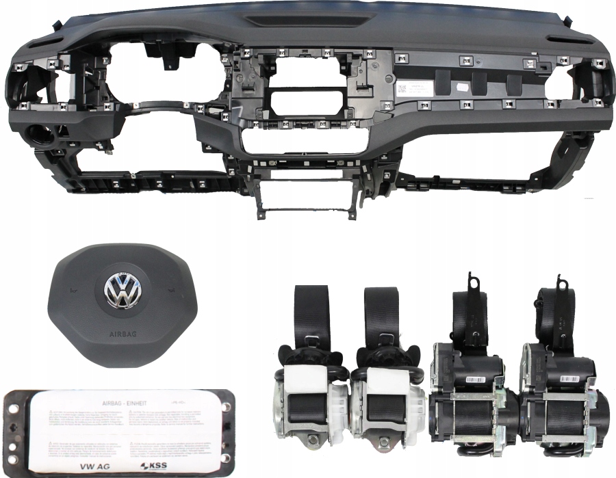 фото №1, Приборная панель консоль подушка безопасности ремни vw t-cross