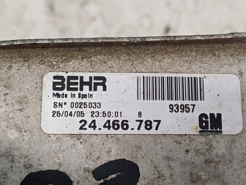 Opel corsa 3 3 1.3cdti 00- интеркулер 24466787 Недорого