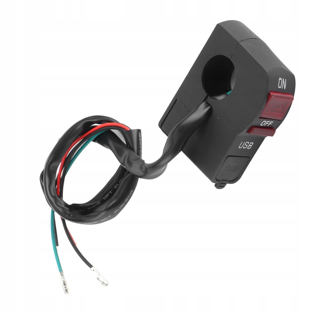 фото №8, Кнопка вмикання i wyłączania фари motocyklowych 5v 2a з зарядний пристрій
