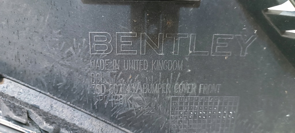 фото №15, Бампер перед передний решётка bentley continental gt 3sd807437