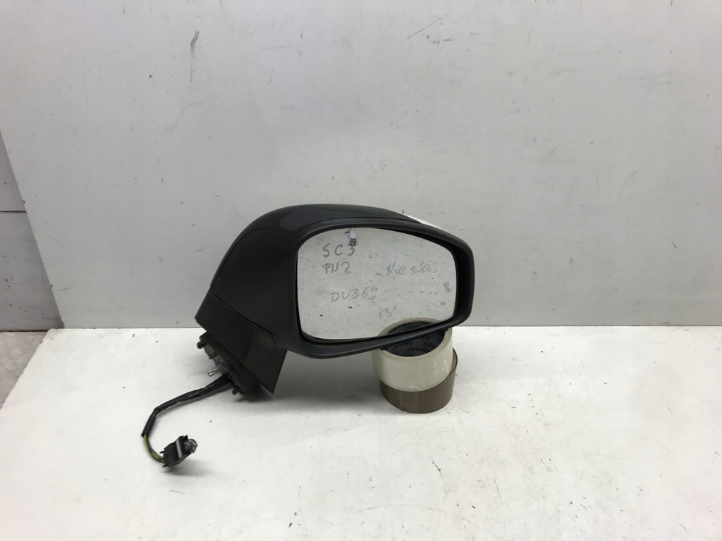 фото №1, Дзеркало праве renault scenic iii 3 7 pin europa dv369 білий lift 2013r