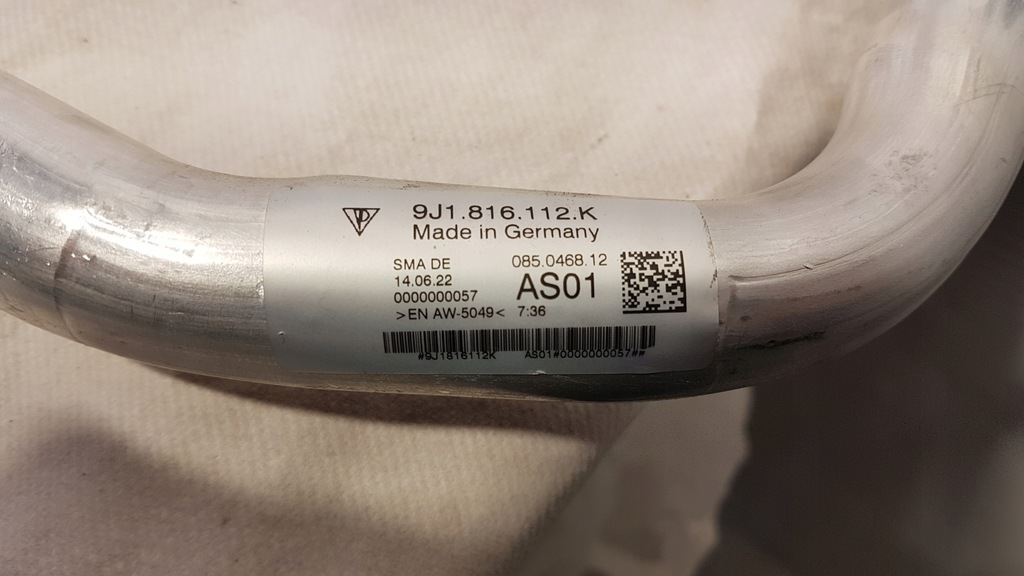 фото №10, Труба шланг кондиціонера porsche taycan 9j1