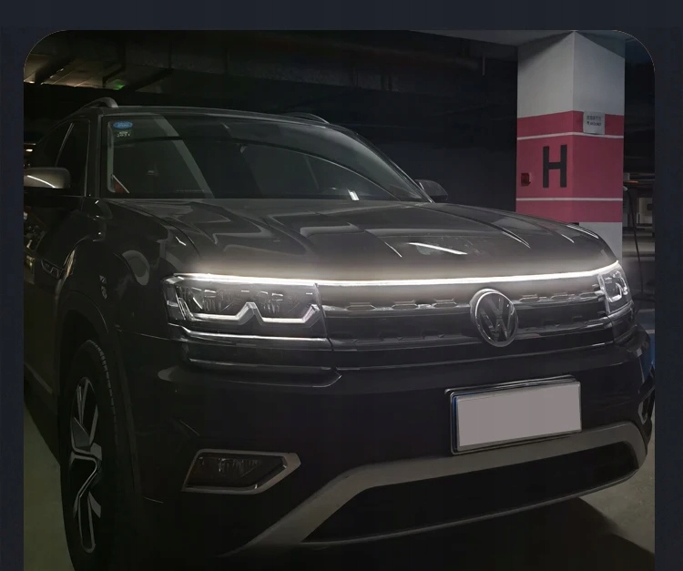 фото №9, Еластичний світло денні pod капот drl led стрічка ремінь капот wow 200cm