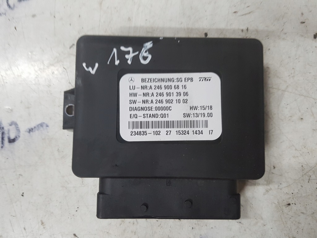 фото №1, Mercedes a klasa w176 lift модуль гальма ручного