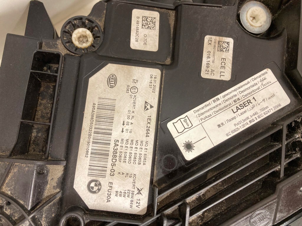 Лампа ліва фара bmw 5 g30 g31 рестайлінг  laser європа ідеальна демонтаж Доставка