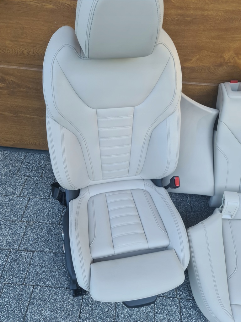 фото №6, Bmw g26 i4 комплект сидінь сидіння шкіра vernasca / oyster dekorsteppung
