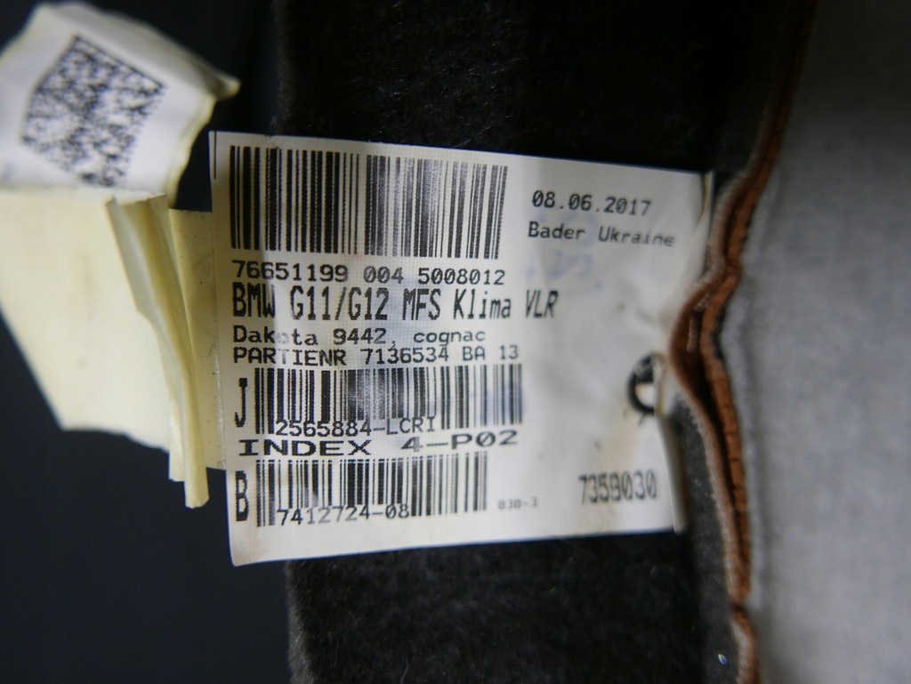 фото №15, Bmw g31 заднє сидіння задня спинка dakota 9442 cognac