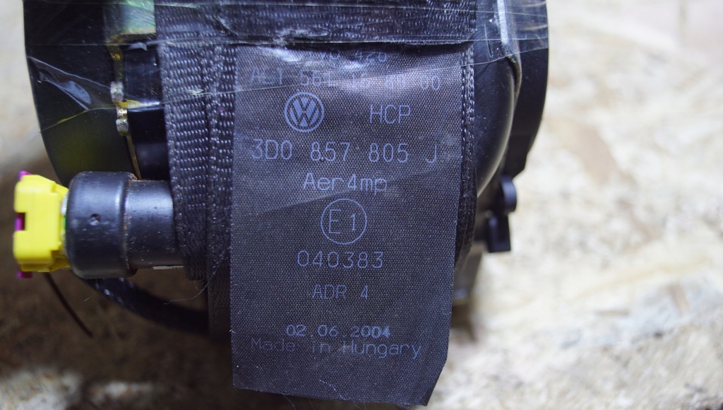 фото №7, Pas безопасности левый задняя vw phaeton 3d0857805j