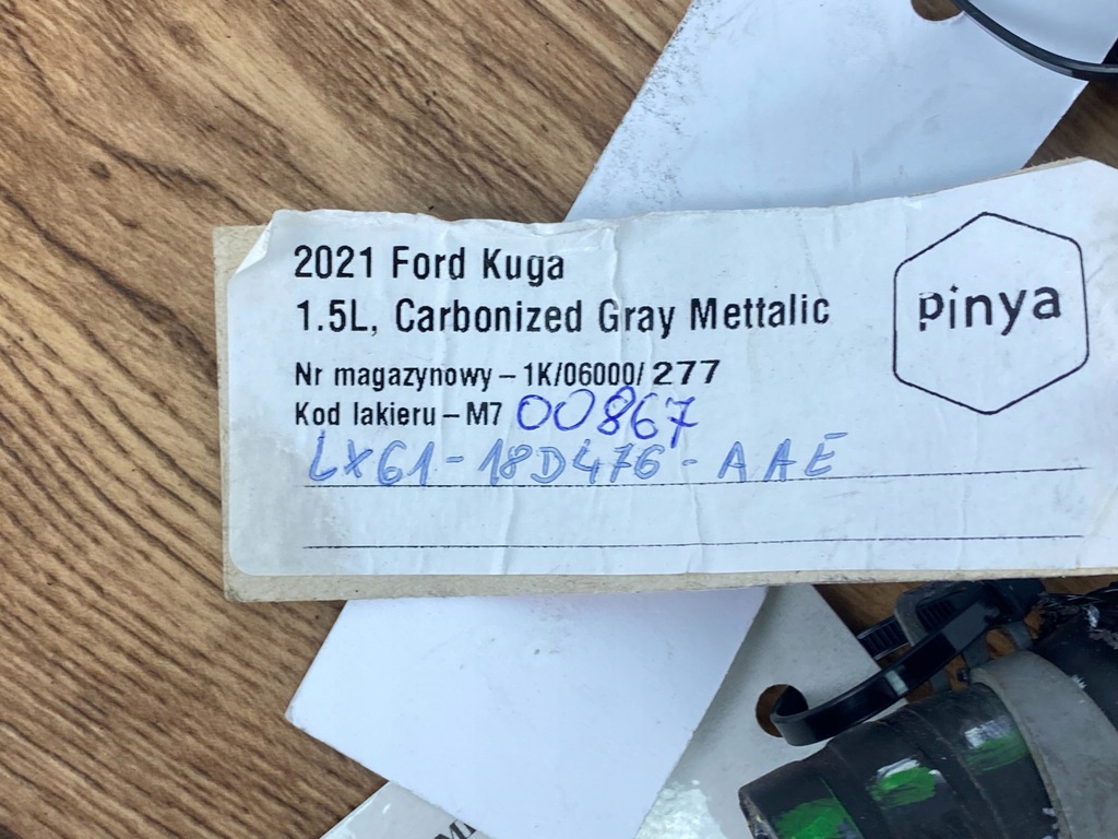 фото №6, Шланг wąż wody ford kuga 1.5l mk3 20+ escape