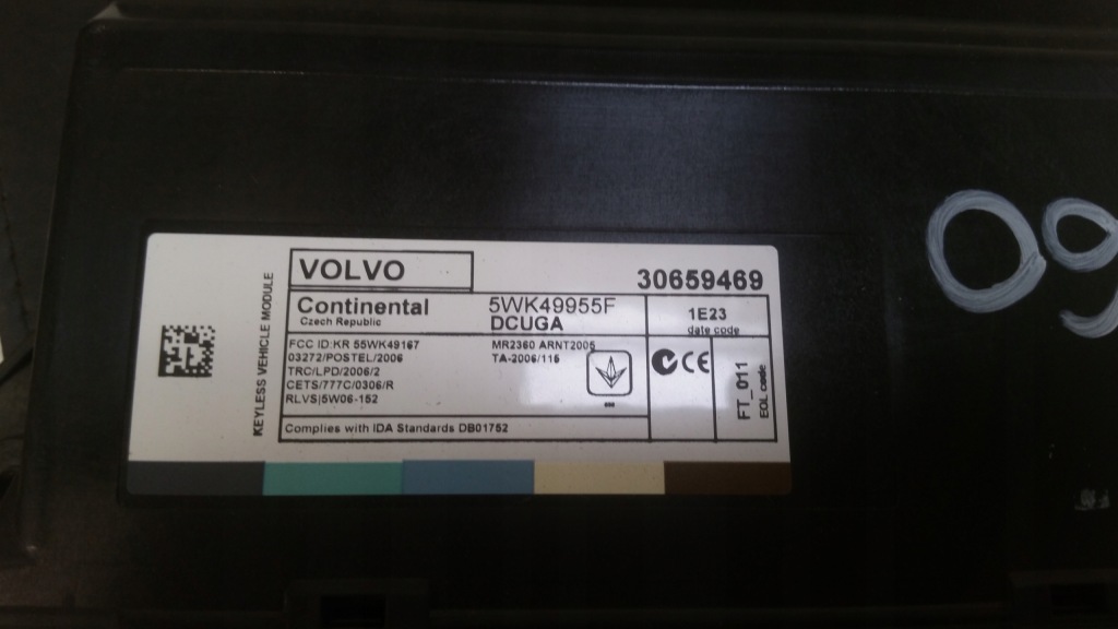 фото №3, Модуль keyless 30659469 volvo v60