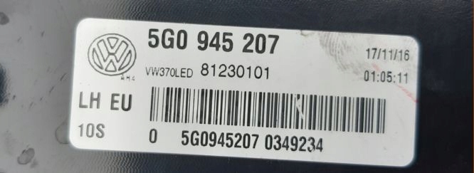 фото №5, Vw golf vii lift r-line лампа левая задняя 5g0945207