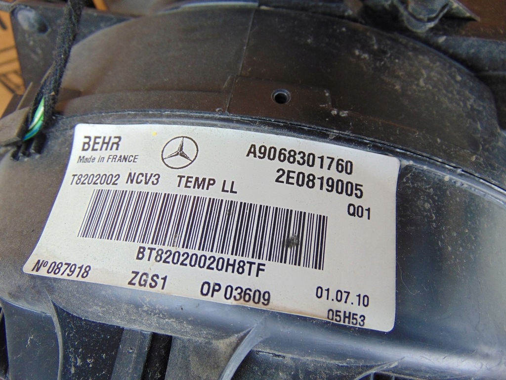 фото №15, Обігрівач кондиціонера mercedes sprinter 906 a9068301760