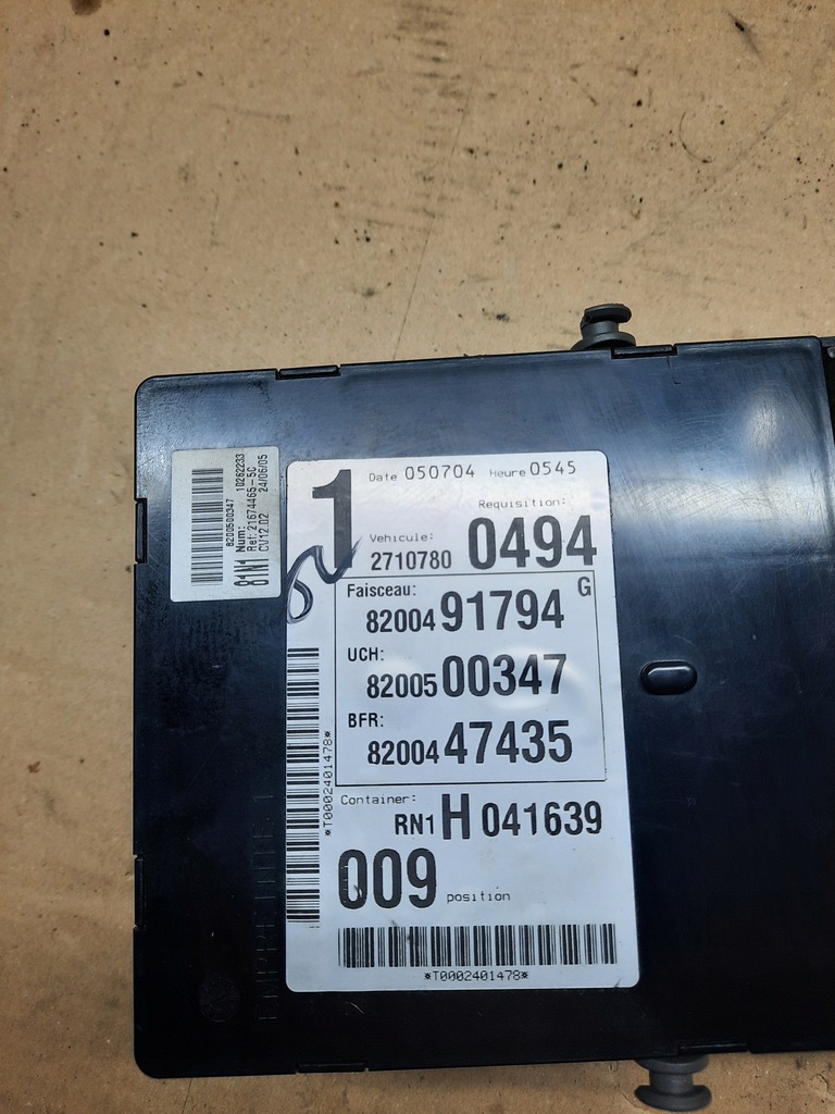 фото №4, Модуль bsi uch renault espace iv 8200500347