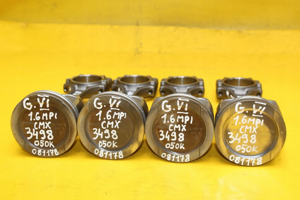 фото №10, Поршень поршні шатун шату́н vw golf vi audi seat skoda 1.6 mpi 081178 050k