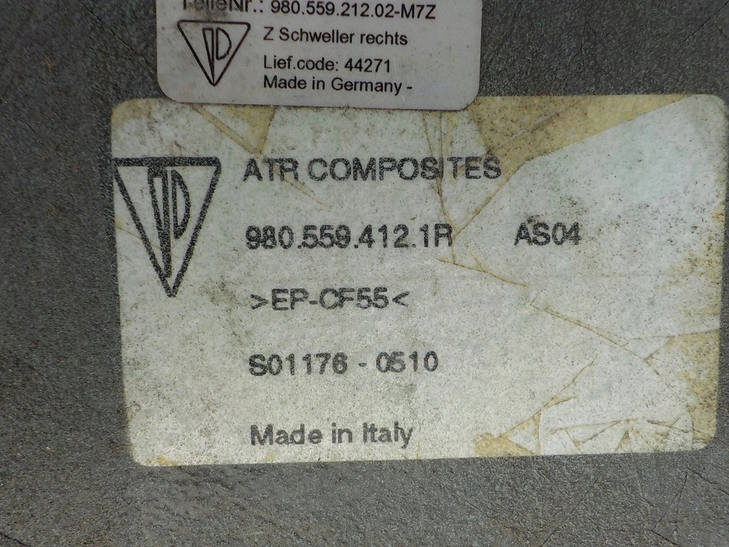 фото №7, Поріг крила задня правий porsche carrera gt