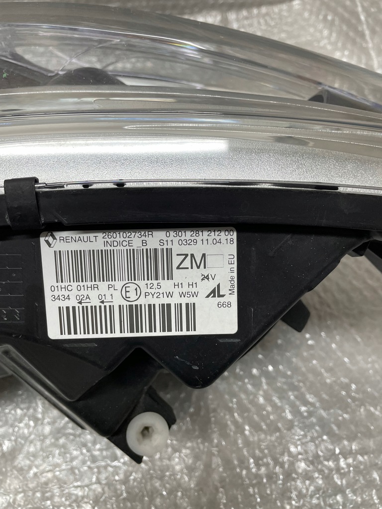 фото №9, Лампа передняя правая renault captur i линза