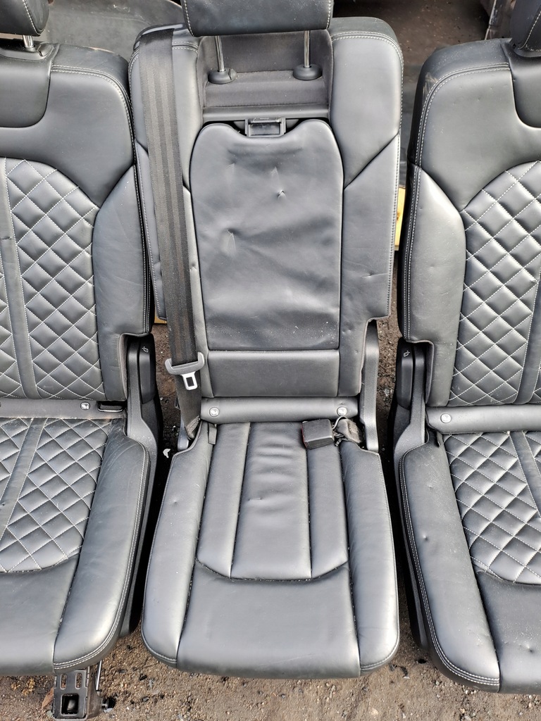 фото №8, Audi q7 4m 16r s-line сиденья заднее сиденье обшивки кожа подогрев 7 легковые