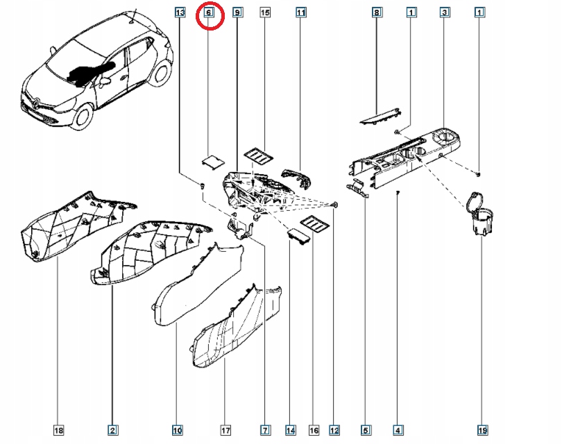 фото №4, Заглушка крышка разъём диагностического clio iv