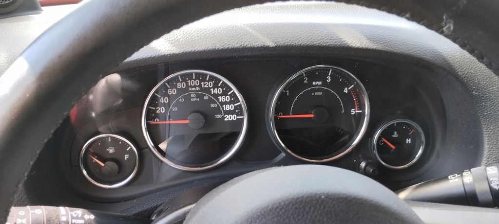 фото №5, Лічильник прилади jeep wrangler jk 2.8 crd europa 05091419ab