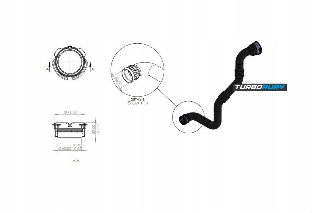фото №11, Шланг труба turbo renault master nissan nv400 2.3dci 144604965r 1446300q1m