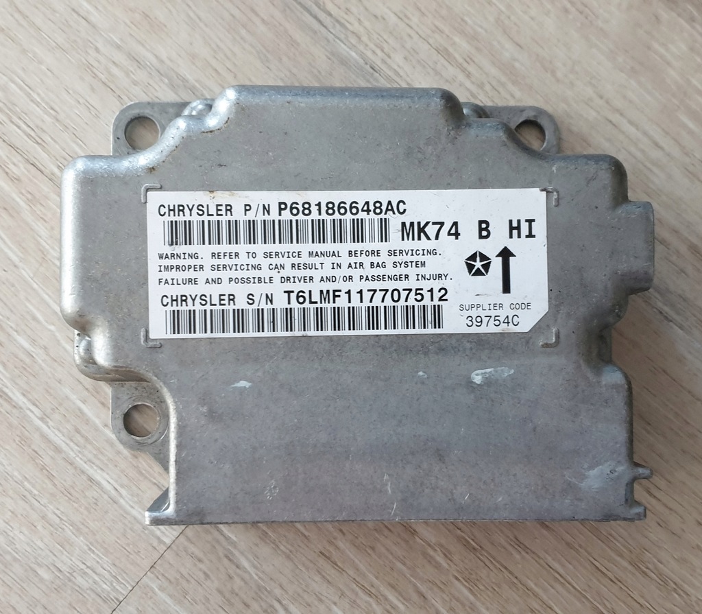 фото №1, Модуль датчик подушка безпеки jeep chrysler p68186648ac