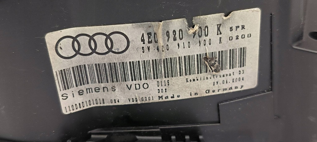 фото №10, Лічильник приладова панель 4e0920900k audi a8 d3