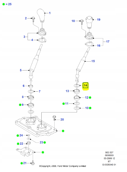 фото №7, Подкладка, рычаг переключения передач ford ranger 2006-2011 оригинальный номер 3604036