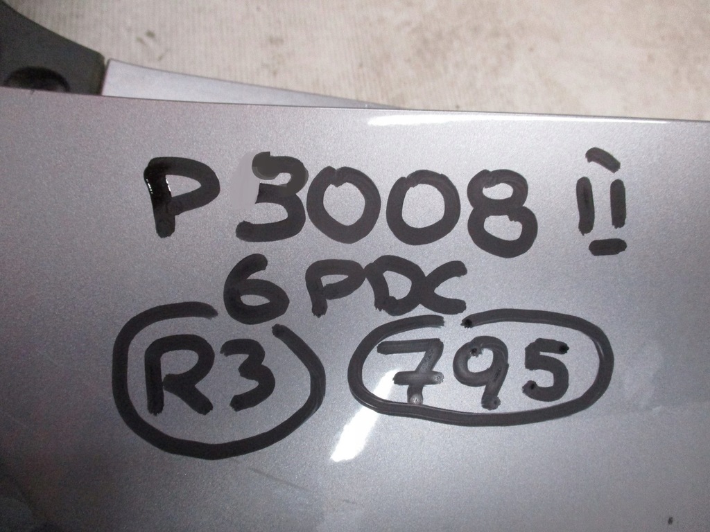 фото №10, Бампер peugeot 3008 ii 6x pdc задняя задний