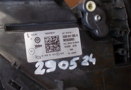 фото №16, Vw t-cross лампа левая передняя обычная оригинал 2gm941005a