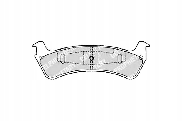 фото №1, Delphi комплект тормозных колодок ham. задняя ford usa explorer