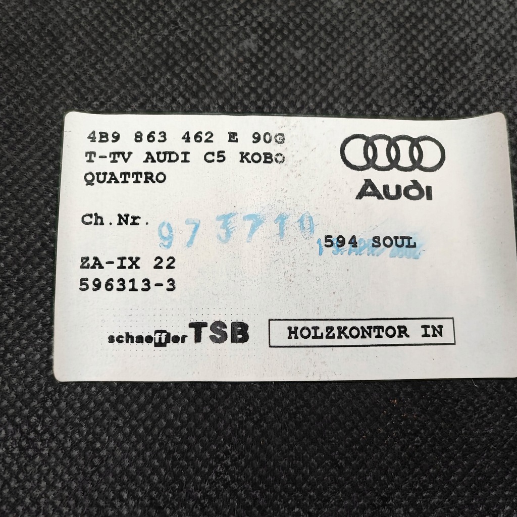 фото №12, Обивка багажника audi a6 c5 kombi комплект