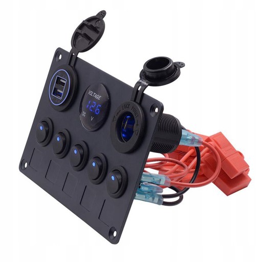 фото №16, 12-24v 5 gang панель перемикачів dla автомобіль