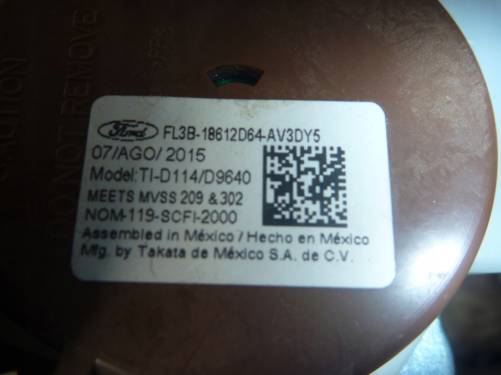 фото №5, Pas безопасности передний натяжитель ford f150 2015