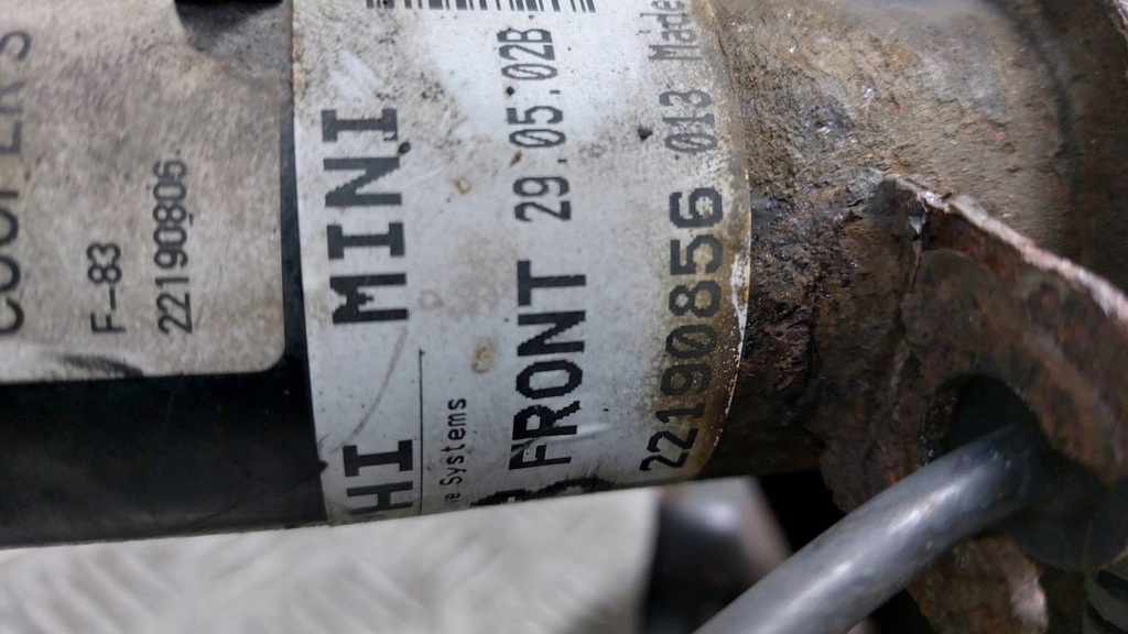 фото №7, Амортизатор поворотный кулак правый перед mini cooper r50