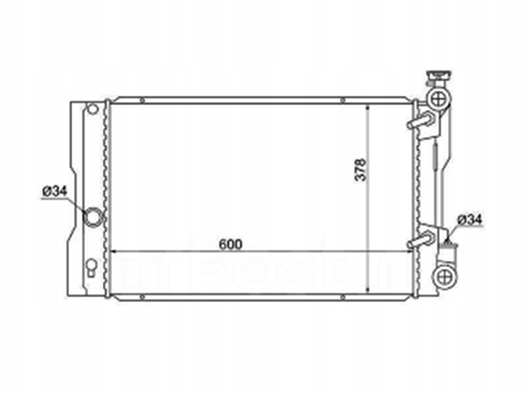 фото №1, Pontiac vibe 2009 радиатор 164100t040